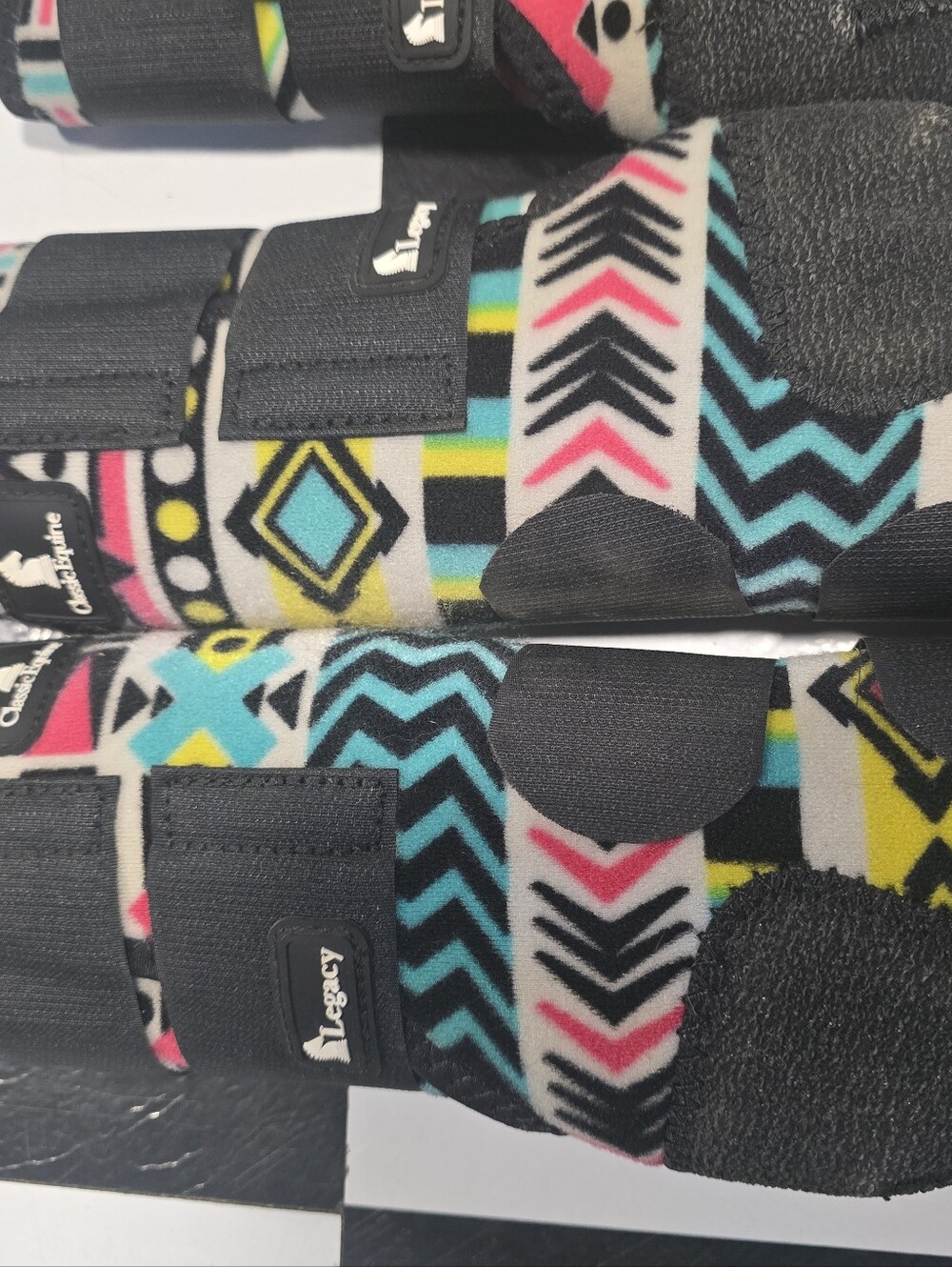 Legacy Neon Tribal Sport Boots in Black, Teal, Pink, Yellow - Picture 3 of 13